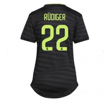 Real Madrid Antonio Rudiger #22 Tredjedrakt Kvinner 2022-23 Kortermet